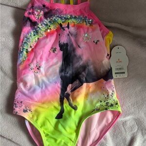 Colorful Unicorn Sequin Swimsuit